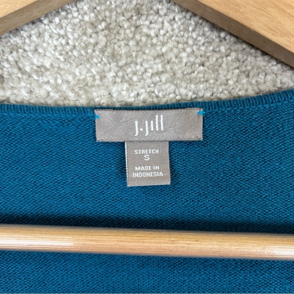 J Jill Cardigan Womens Small Blue Cotton Blend Long Sleeve Stretch- 9287* - Picture 7 of 12